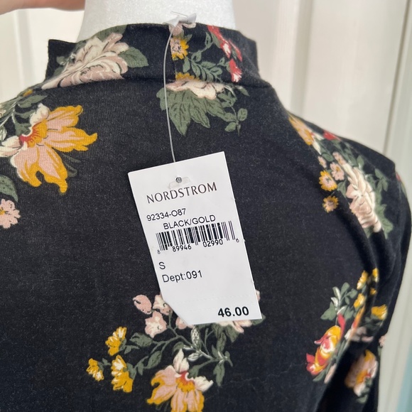 NWT Nordstrom Socialite Floral Cut-Out Dress - Picture 7 of 8